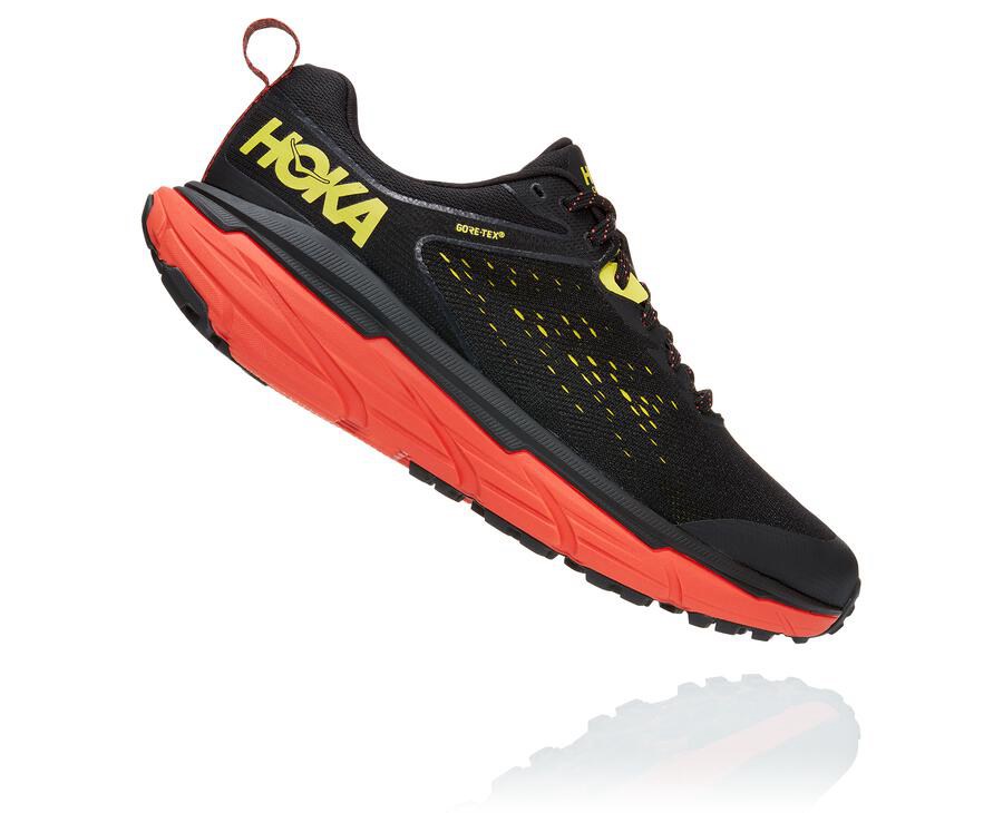 Tenis Trail Hoka One One Masculino Pretas/Vermelhas - Challenger Atr 6 Gore-Tex - 174-PMNKDY